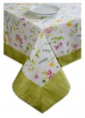 На фото Скатерть Прованс Living Весна с кантом 140х140 см (.001059)