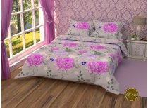 На фото Постельное белье Leleka-Textile Полиэстер 200х220 Розовое Евро