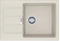 На фото Кухонная мойка Franke Sirius Tectonite SID 611-62 Slim Маскарпоне (114.0497.940)