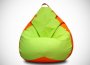 На фото Кресло-груша Bel.i.v. Green-Orange (1177)