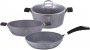 На фото Набор посуды Berlinger Haus Gray Stone Touch Line 3 предмета (BH-1184)