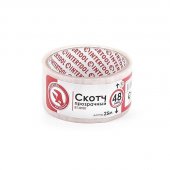 На фото Скотч прозрачный Intertool 48мм*25м*52мкм (KT-0901)