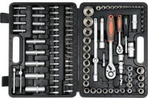 На фото Набор головок торцевых, насадок Sthor 1/2" с инструментами 108 шт (58685)