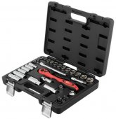 На фото Профессиональный набор инструментов Intertool 39 ед 3/8" Cr-V (ET-6039)