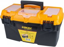 На фото Ящик для инструмента Sigma с органайзером 432×250×238 мм (7403801)