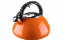 На фото Эмалированный чайник Colorito Arancio Bollitore collection, 2,6 л (88627)