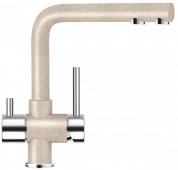 Кухонный смеситель Schock Wellus Sabbia-58 песочный (57000158) На фото Кухонный смеситель Schock Wellus Sabbia-58 песочный (57000158)