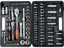 На фото Набор головок торцевых, насадок Sthor 1/2" с инструментами 94 шт (58687)