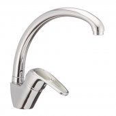 Смеситель для кухни Haiba MAGIC 011 с серой ручкой (HB0675) На фото Смеситель для кухни Haiba MAGIC 011 с серой ручкой (HB0675)