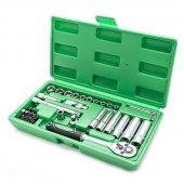 На фото Набор инструментов Intertool 36шт 1/4" CrV (ET-6036)