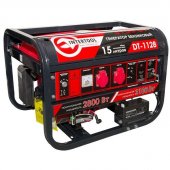 На фото Генератор бензиновый Intertool 2.8 кВт, 6.5 л.с., 4-х тактный (DT-1128)