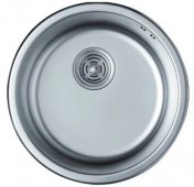 На фото Кухонная мойка Haiba 440 Satin матовая (HB0527)