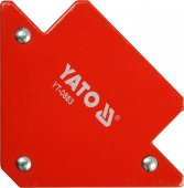На фото Угольник магнитный для сварки Yato 11.5 кг (YT-0863)