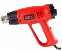 На фото Фен промышленный Mastertool PROFI 2000 Вт, 60-630*С, 300-500 л/мин, насадки 2 шт (MHG2005V)