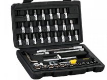 На фото Набор головок торцевых, ключей Stanley 1/4", 46 элементов DW (STMT72794-8)