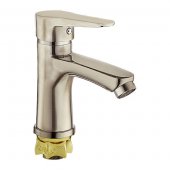 Смеситель для раковины ZERIX PUD1 045 нержавейка (ZX2795) На фото Смеситель для раковины ZERIX PUD1 045 нержавейка (ZX2795)