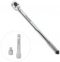 На фото Динамометрический ключ Intertool 1/2" 28-210NM переходник 1/2*3/8, удлинитель 125мм 1/2 (XT-9007)