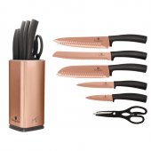На фото Набор ножей Berlinger Haus Metallic Line Rose Gold Edition 7 предметов (BH-2401)