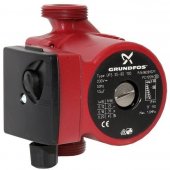 На фото Насос циркуляционный Grundfos UPS25-60 130 1x230В (96281476)