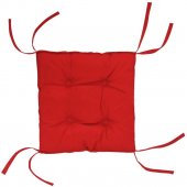 На фото Подушка на стул DOTINEM COLOR красная 40х40 (борт 5см)  (213109-4)
