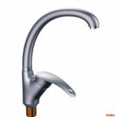 Кухонный смеситель Haiba Mars 777 на гайке сатин (HB0274) На фото Кухонный смеситель Haiba Mars 777 на гайке сатин (HB0274)