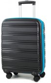 На фото Чемодан Rock Impact II (S) Black/Blue (926414)
