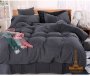 На фото Постельное белье Love you Сатин-lux Серое Семейное (1803093)