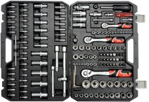 На фото Набор головок торцевых Yato 1/2", 3/8", 1/4" с инструментами 173 шт (YT-38931)