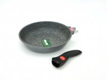 Сковорода со съемной ручкой Fissman LA GRANITE 26x5.6см (AL-4626.26) На фото Сковорода со съемной ручкой Fissman LA GRANITE 26x5.6см (AL-4626.26)