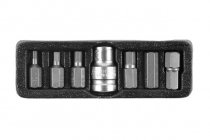 Набор бит HEX Ultra ½"" 7шт S2 (пласт кейс) (4013202) На фото Набор бит HEX Ultra ½"" 7шт S2 (пласт кейс) (4013202)