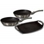 На фото Набор посуды Berlinger Haus Carbone Metallic Line 3 предметов (BH-1670)