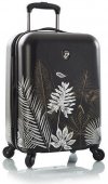 На фото Чемодан Heys Oasis (S) Black/Gold Leaf (926754)
