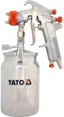На фото Краскопульт пневматический Yato 1.8 мм 380 л/мин 4 Бар 1000 мл (YT-2346)