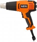 На фото Строительный фен AEG 1500 Вт, 300/560 °C, 253-420 л/мин (HG560D)