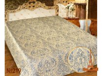 На фото Покрывало Love you Жаккард 219 230х250 см Синее