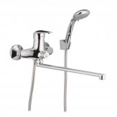 Смеситель для ванны CRON MAGIC 006 (черная ручка) (CR0114) На фото Смеситель для ванны CRON MAGIC 006 (черная ручка) (CR0114)