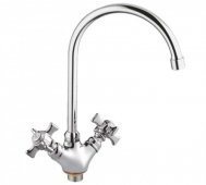 Кухонный смеситель Cron Zeus 278 на гайке (CR0087) На фото Кухонный смеситель Cron Zeus 278 на гайке (CR0087)