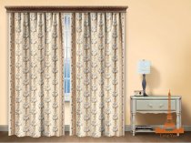 На фото Штора Love you Антик Полиэстер 200х270 см 2шт Бежевая