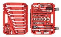 На фото Набор инструментов 1/2" & 1/4" 82 ед ET-6082SP INTERTOOL (ET-9082)