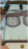 На фото Постельное белье Leleka-Textile Ранфорс 145х210х2 Бежевое Семейное