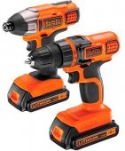 На фото Шуруповерт и гайковерт ударный аккумуляторные B & D Li-ion 18 В, 10 мм (BDCDDIM18B-QW)