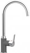 Кухонный смеситель Schock Simi Basalt-41 хром/базальт (50500041) На фото Кухонный смеситель Schock Simi Basalt-41 хром/базальт (50500041)
