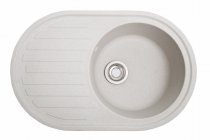 На фото Кухонная мойка Galati Elegancia Biela (101) (8689)