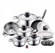 На фото Набор посуды из нержавеющей стали Zurrichberg 16 предметов (ZB-8018)
