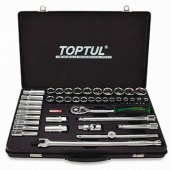 На фото Набор инструмента Toptul 1/2" дюйм + метр. 38ед. (GBB3819)