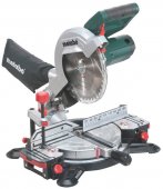 Торцовочная пила Metabo KS 216 M Lasercut 1.35 кВт (50951) На фото Торцовочная пила Metabo KS 216 M Lasercut 1.35 кВт (50951)