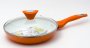 На фото Сковорода Maestro Ceramic с крышкой 28 см оранжевая (MR-1209-28)