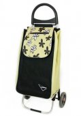 На фото Сумка-тележка Aurora Rio 50 Black/Beige Flower (926849)