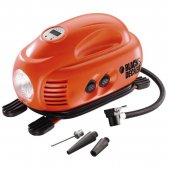 На фото Автокомпрессор Black&Decker 10 л/мин (ASI200)
