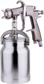 На фото Краскопульт пневматический Auarita HVLP 1.4 мм 110-170 л/мин 2.5 Бар 1000 мл (MP-200-1.4)